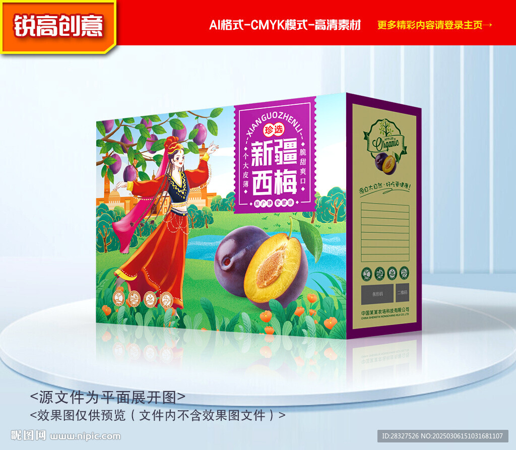 西梅包装 梅子礼盒