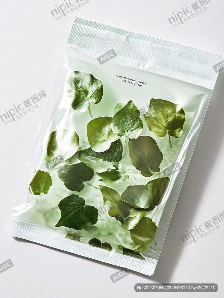 绿色叶片包装袋