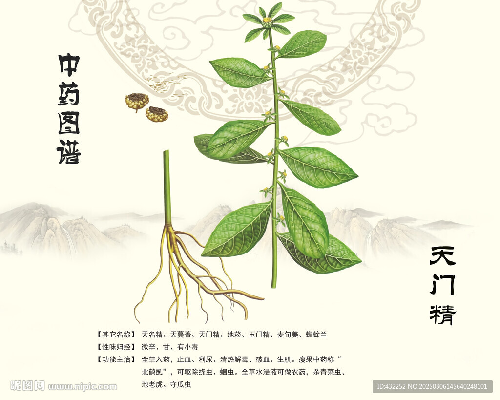 天门精中药