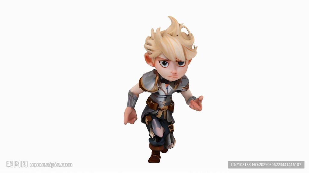 3d角色绑定骨骼动画模型