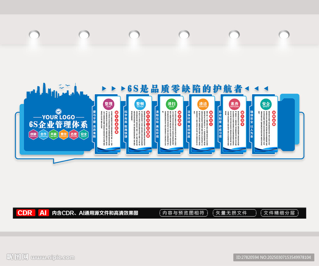 6s企业管理文化墙