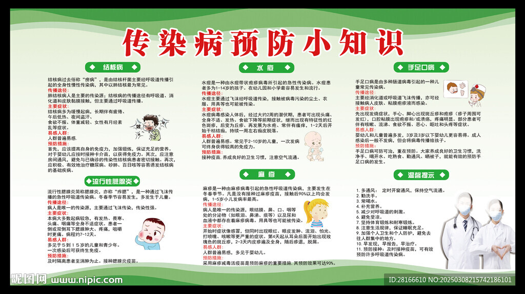 预防传染病知识宣传栏