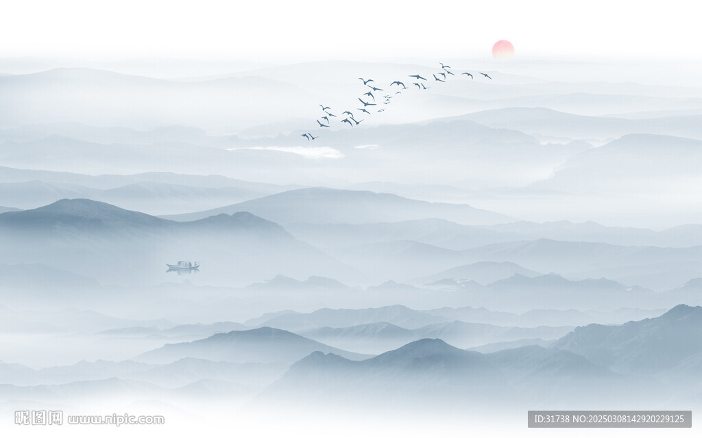 水墨山水画