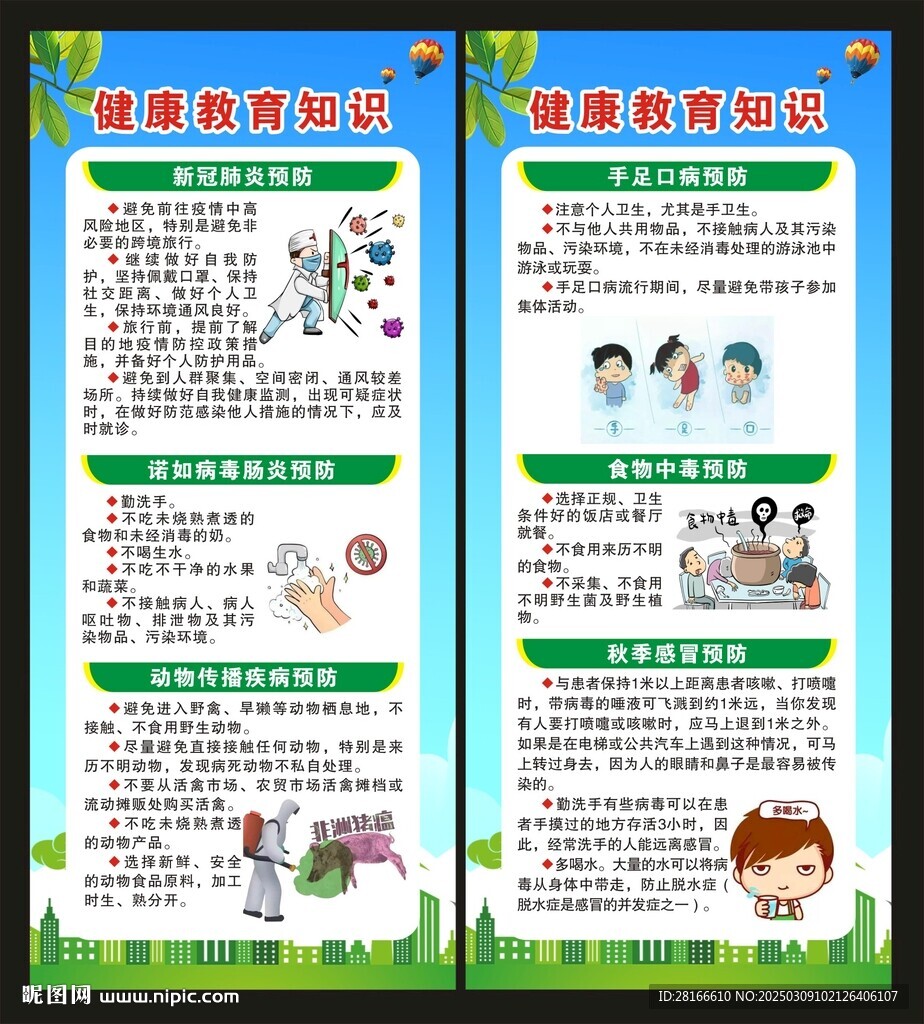 健康教育知识展架