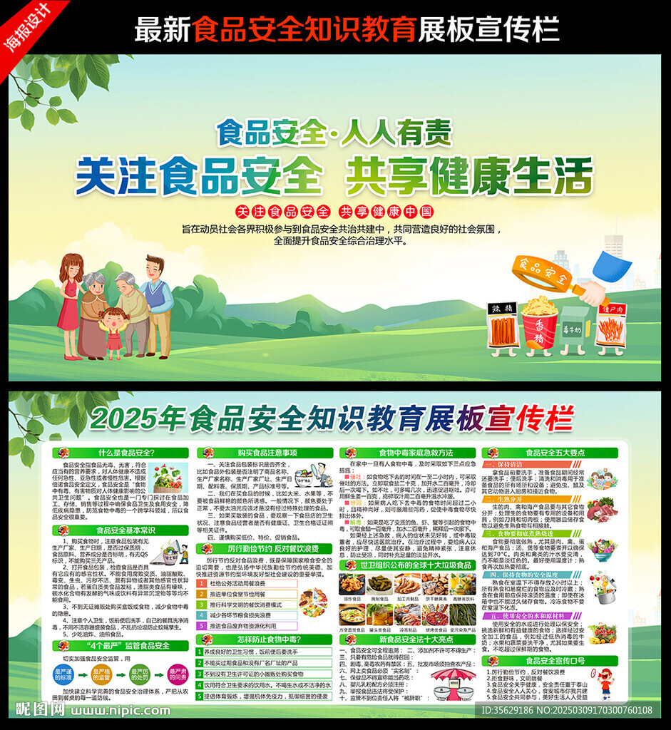 食品安全宣传栏