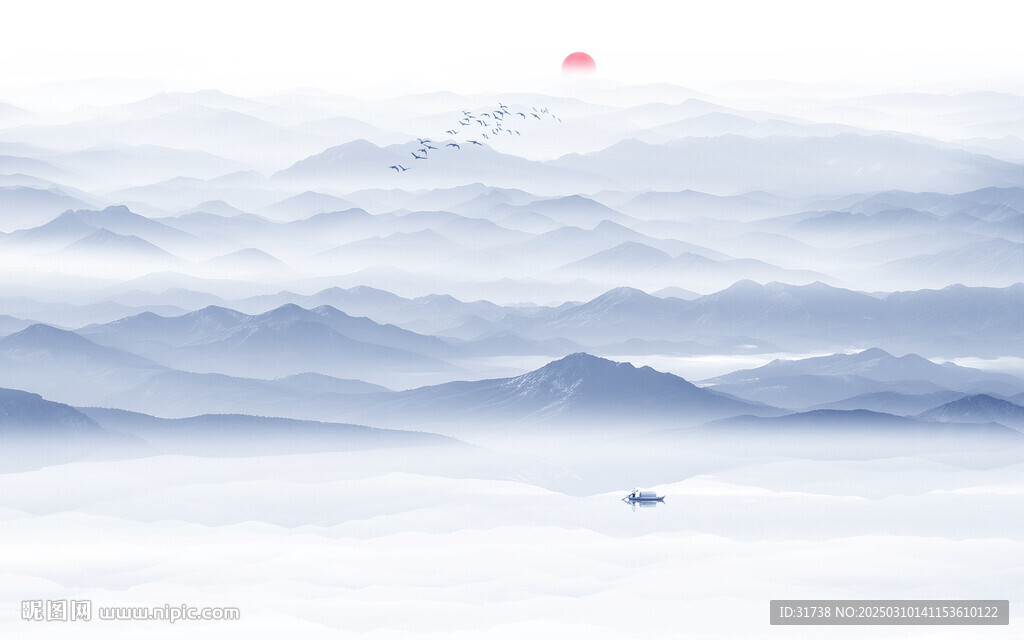 新中式山水画