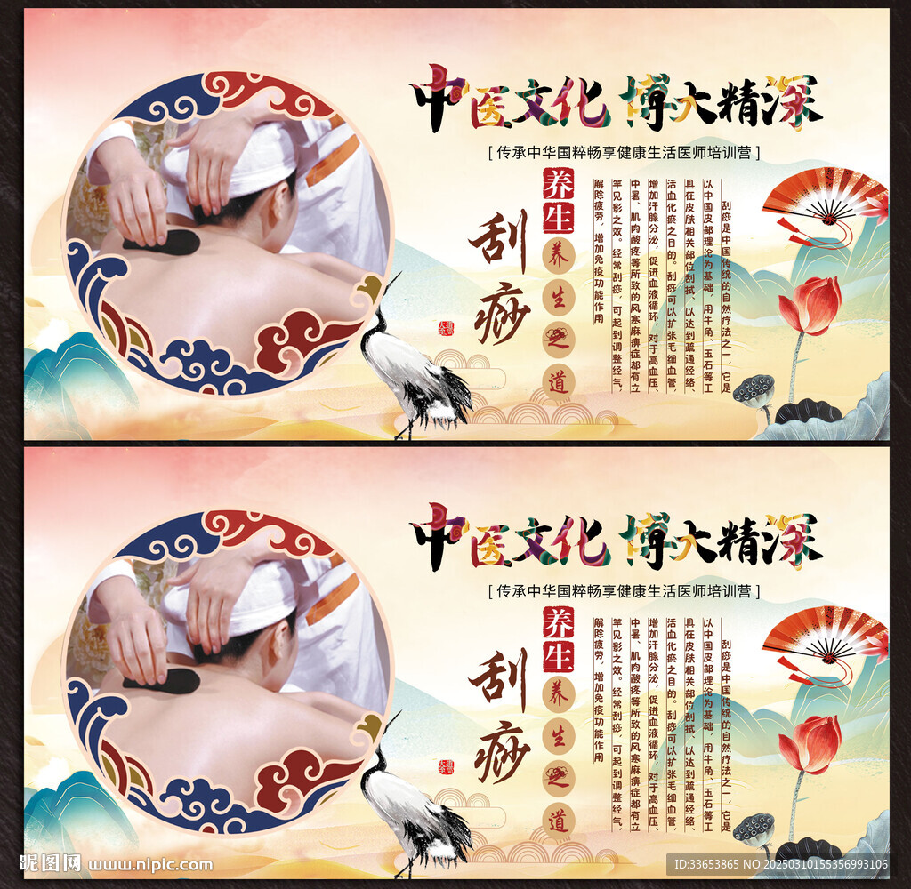 刮痧展板