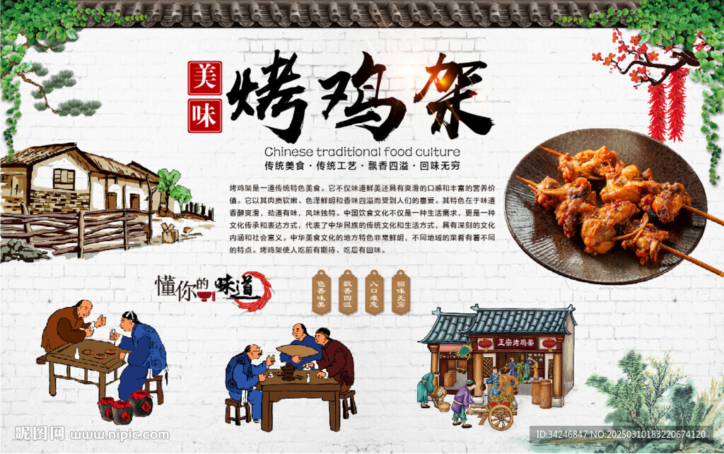烤鸡架
