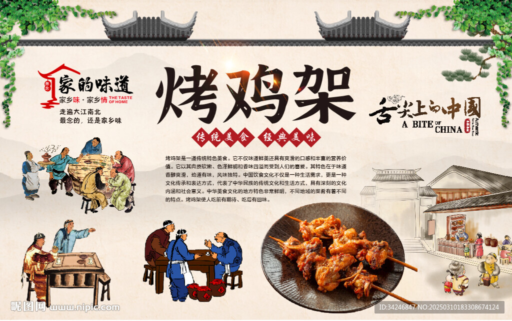 烤鸡架