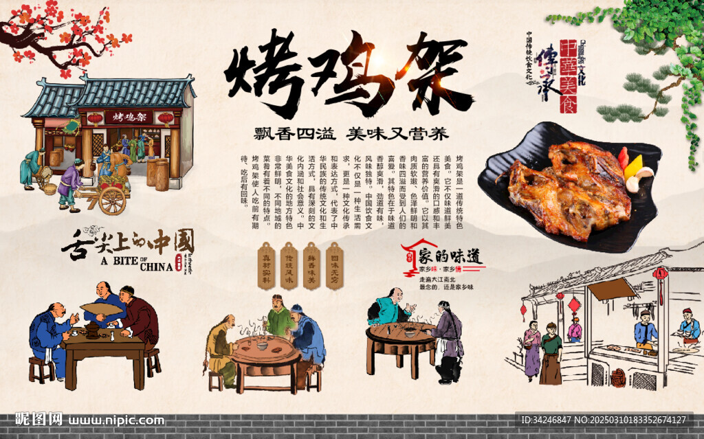 烤鸡架