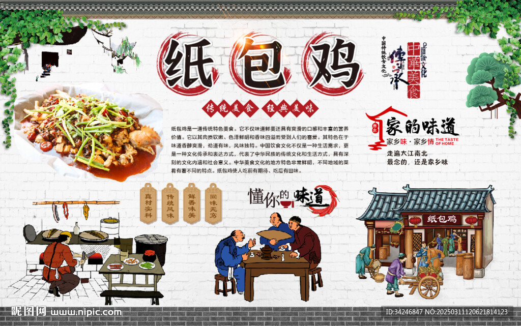 纸包鸡