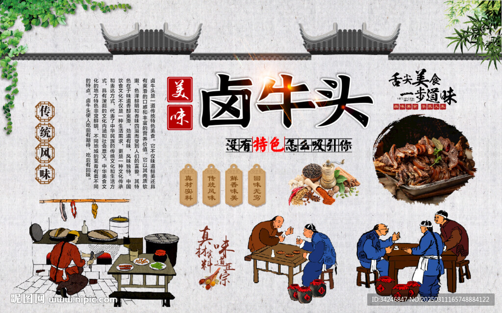 卤牛头