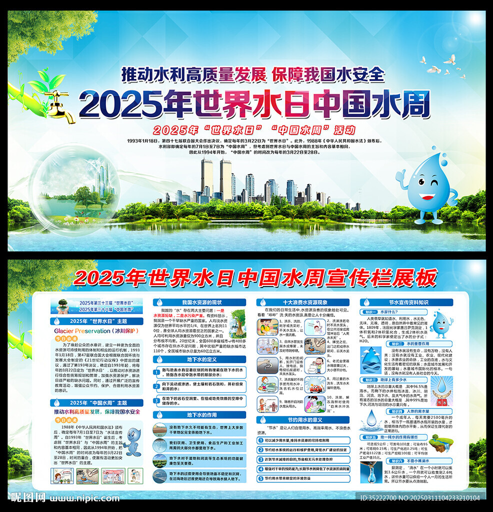 2025年世界水日中国水周展板