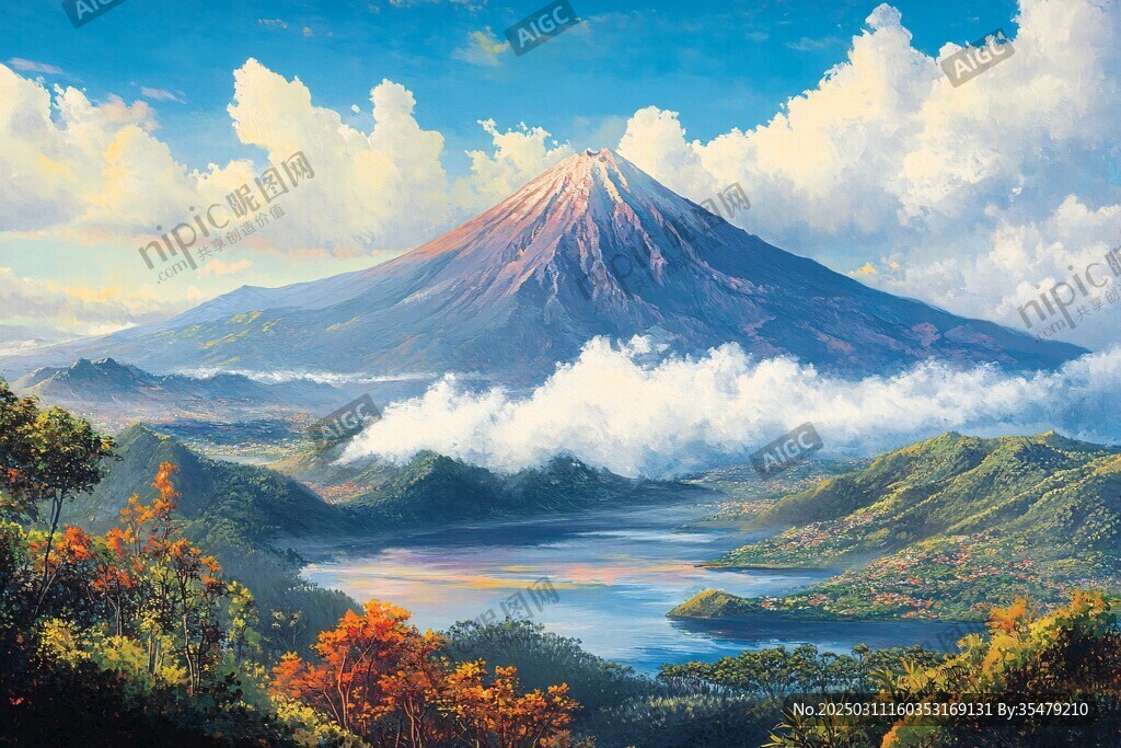 壮丽的山景
