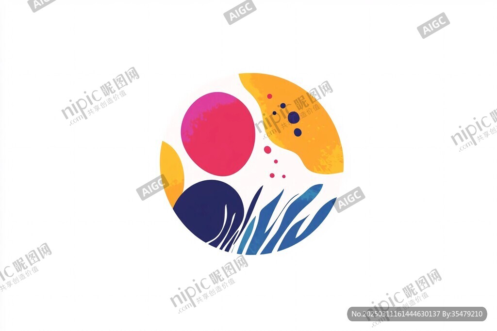 抽象艺术圆形图案