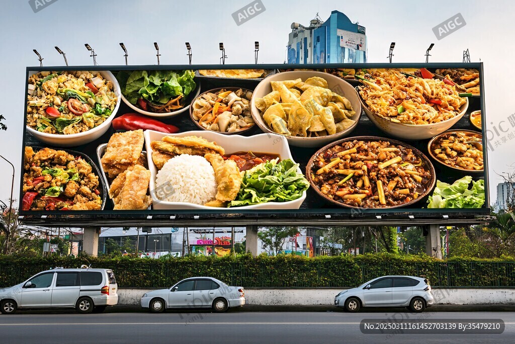 美食广告牌