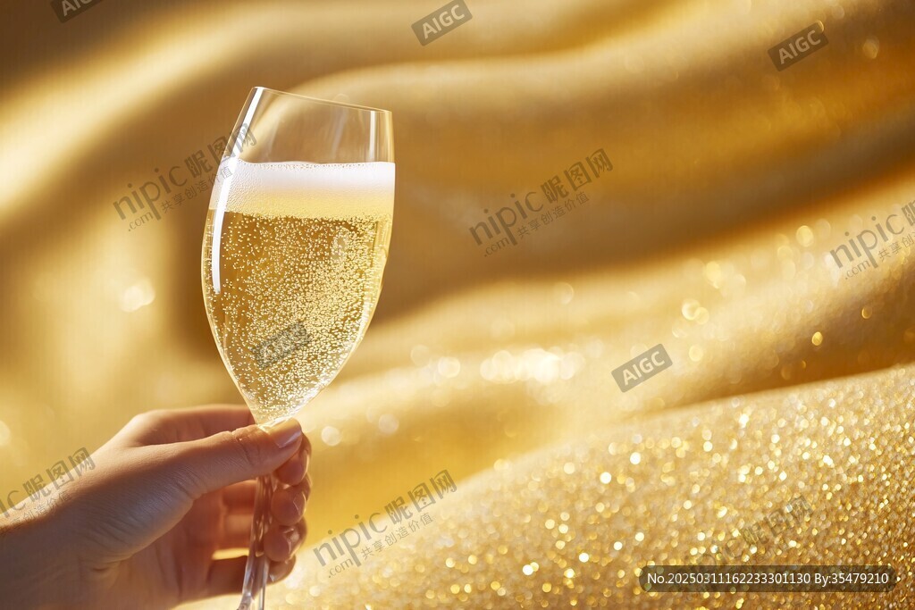 金色闪耀 香槟庆祝