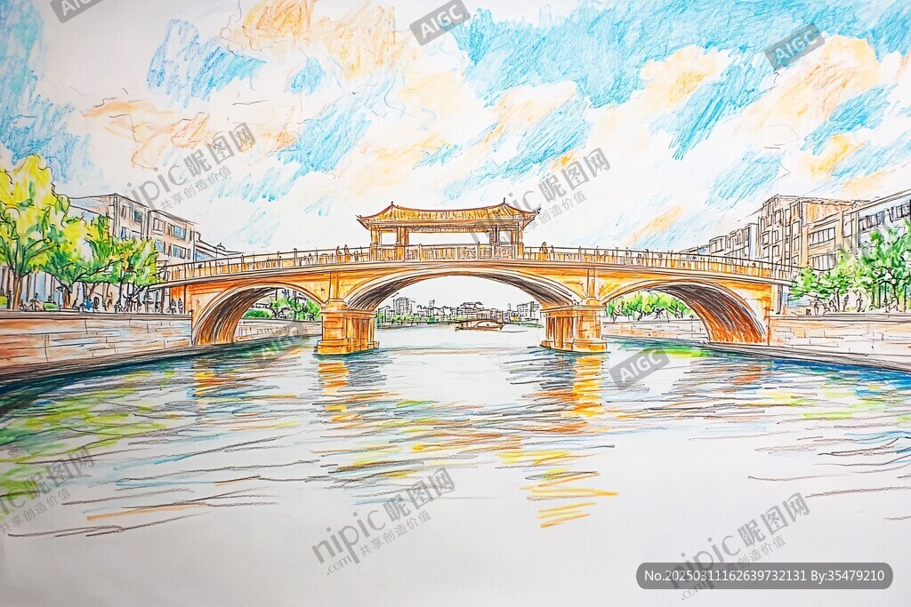 城市风景画