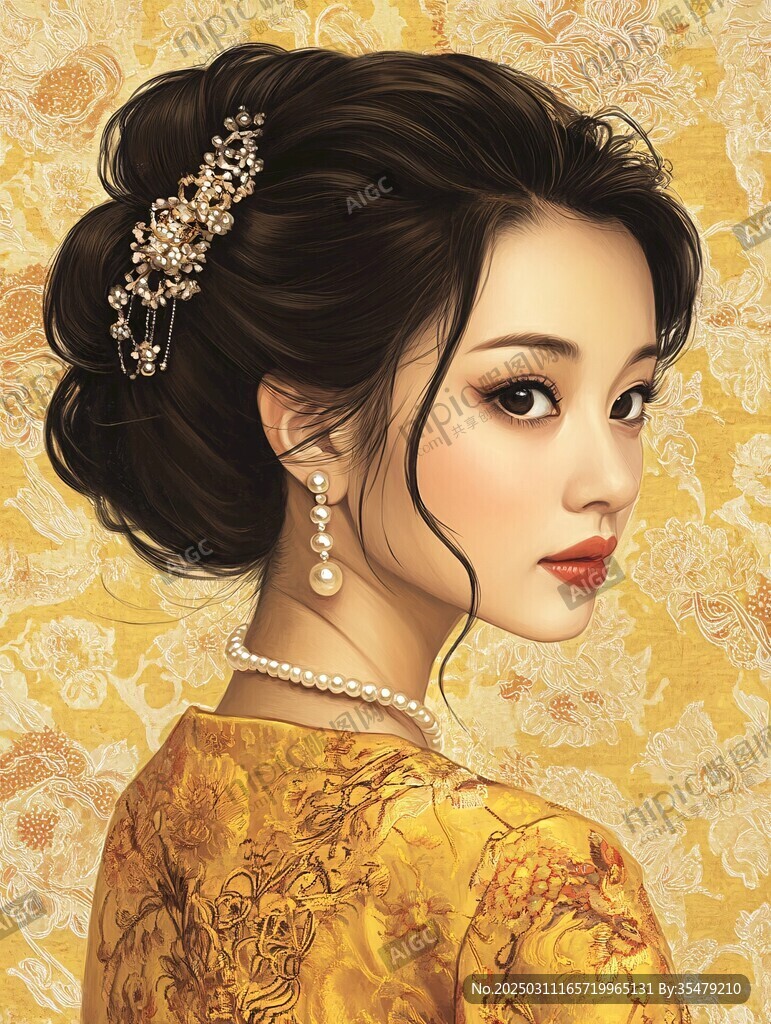 华丽金黄 复古风情