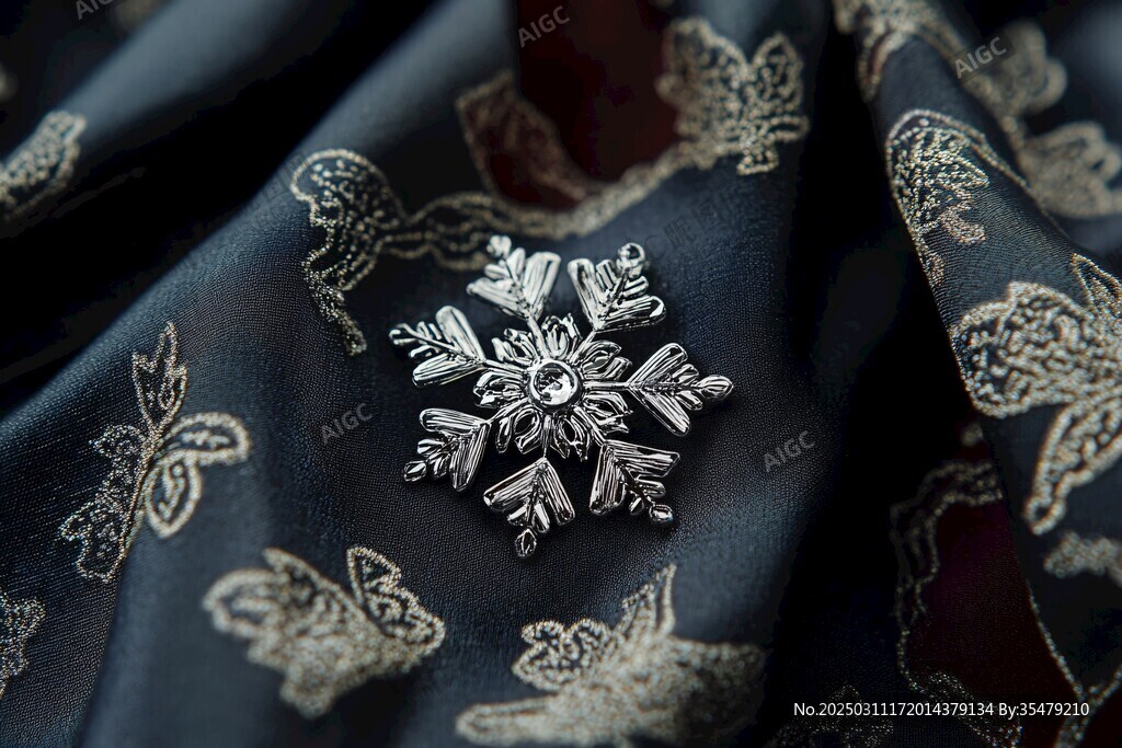 雪花胸针