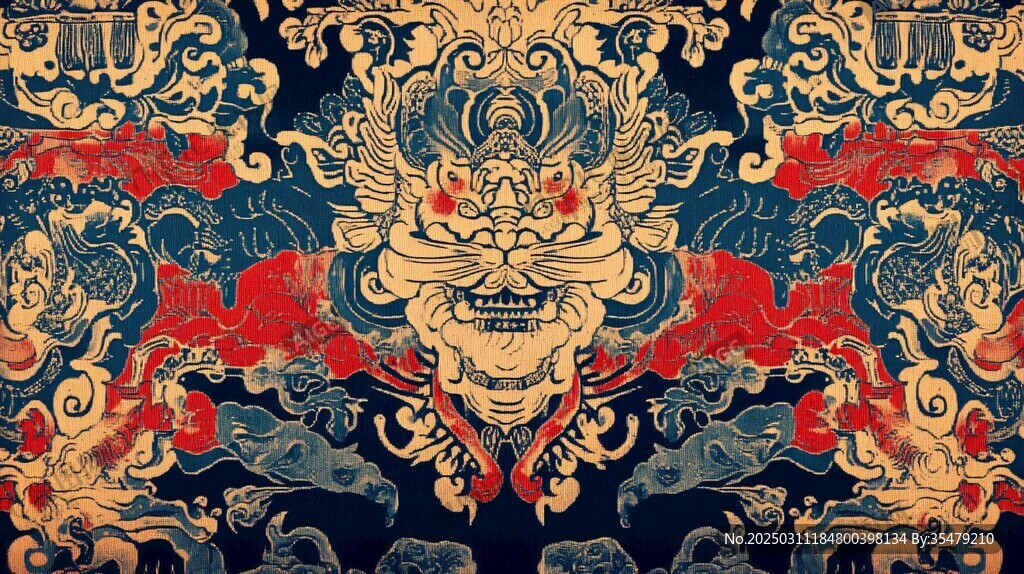 纹理丰富的复古图案