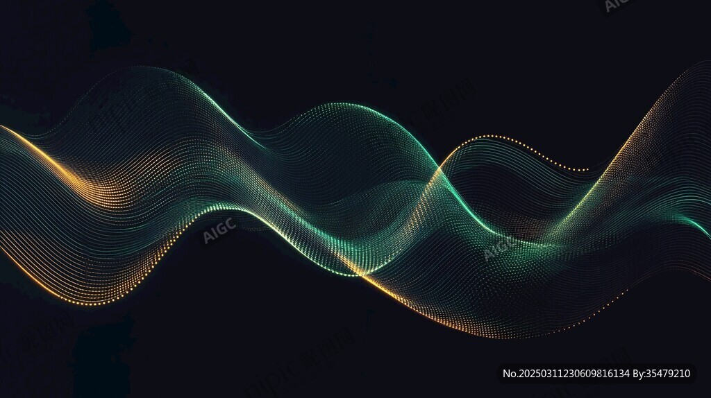 抽象的数字波浪