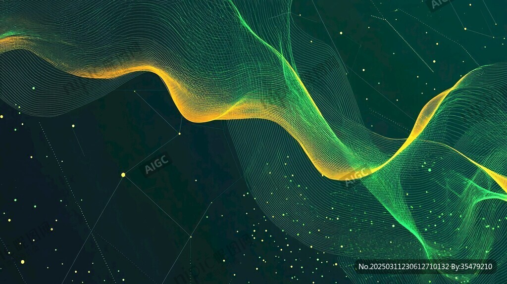 抽象的数字波浪