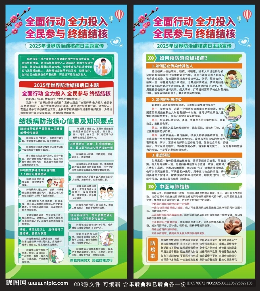 2025世界防治结核病日展架