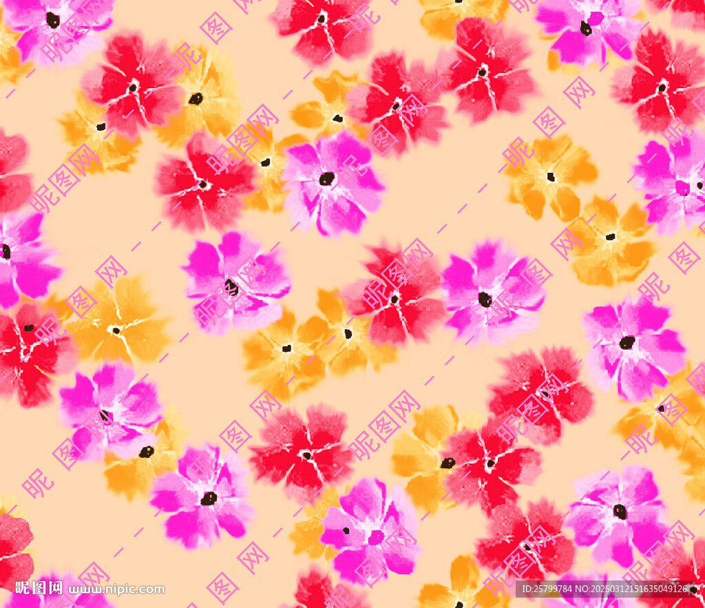 扎染花