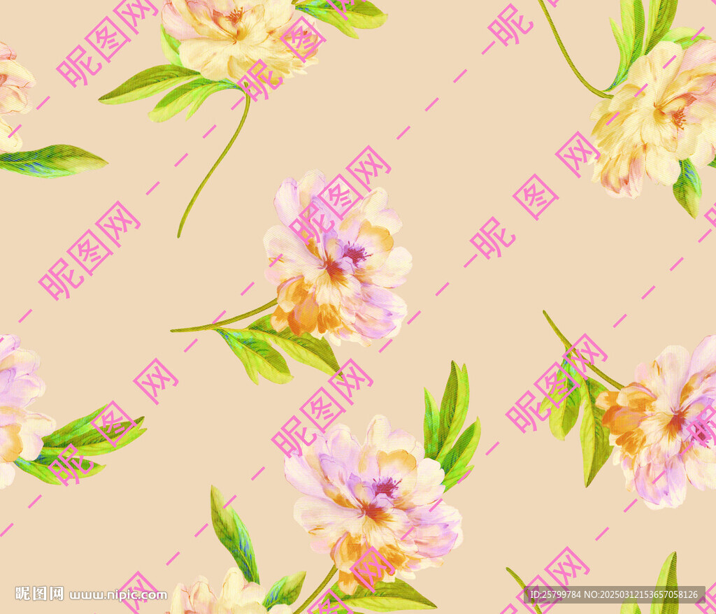 水彩花