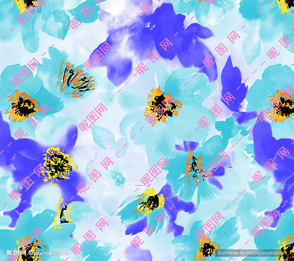扎染花