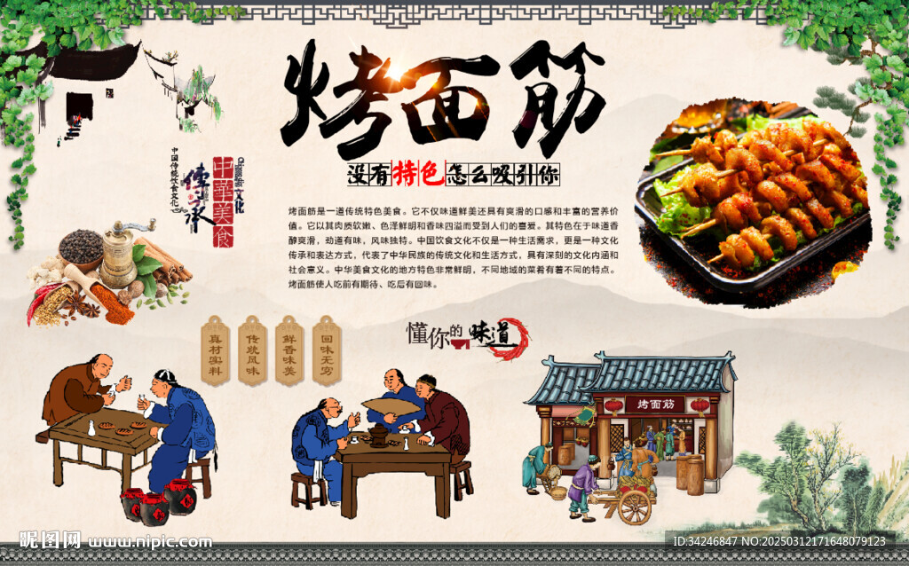 烤面筋