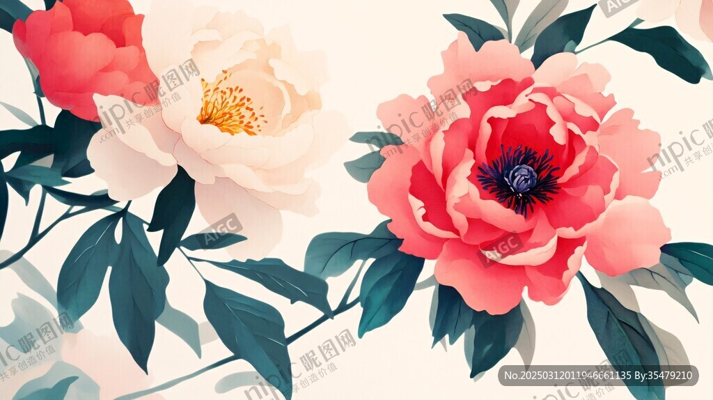 绚烂花卉图案