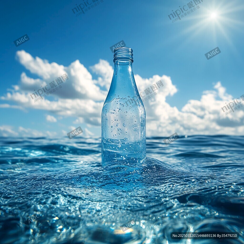 清澈的海水与天空
