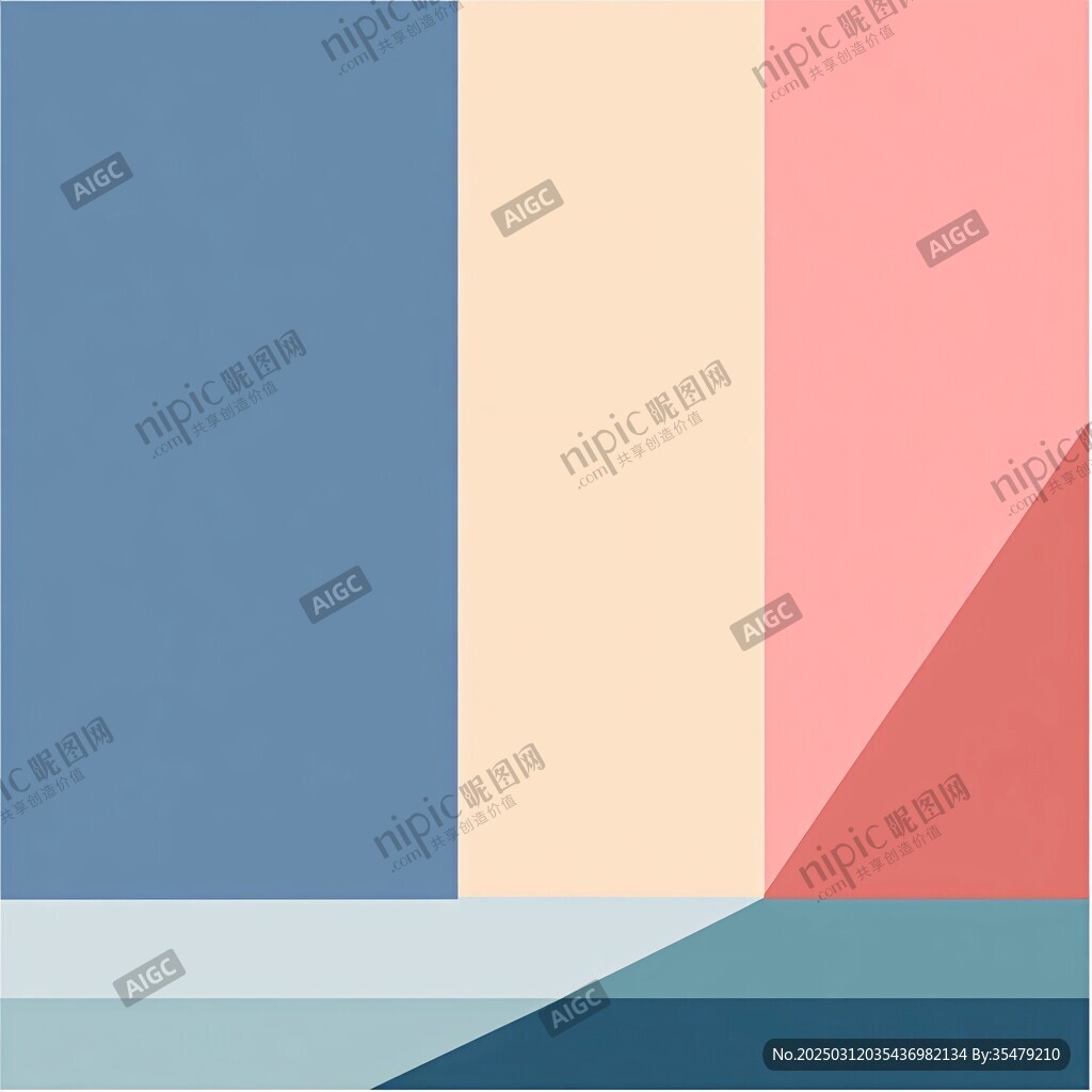 抽象色块设计