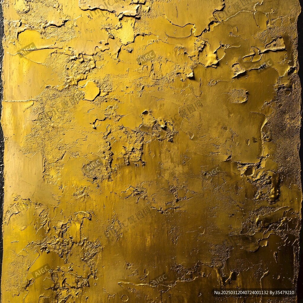金色纹理抽象画