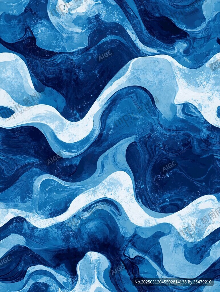 抽象的海洋波浪