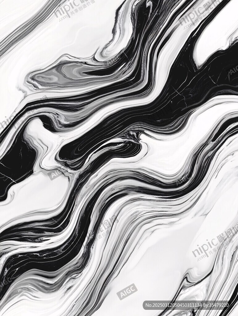 抽象黑白大理石纹理