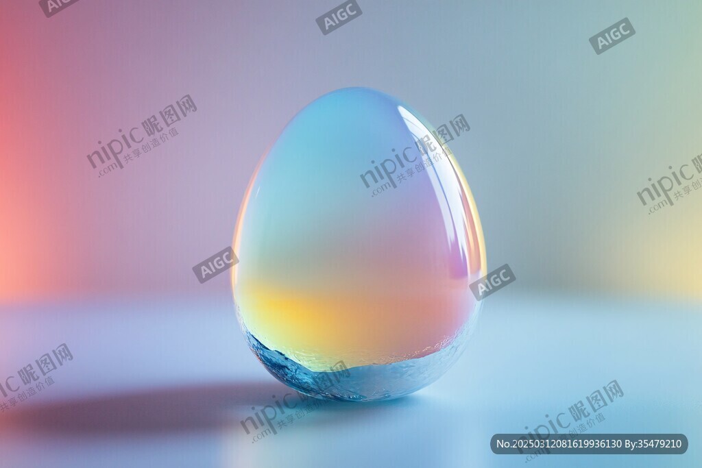 彩蛋形状的玻璃球