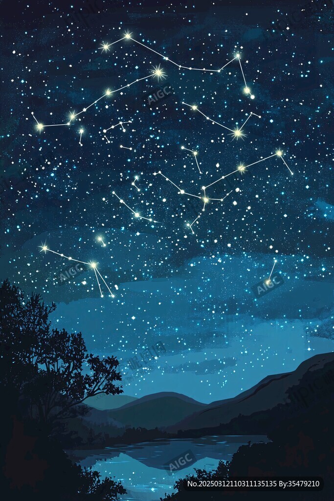 夜幕下的星空之谜