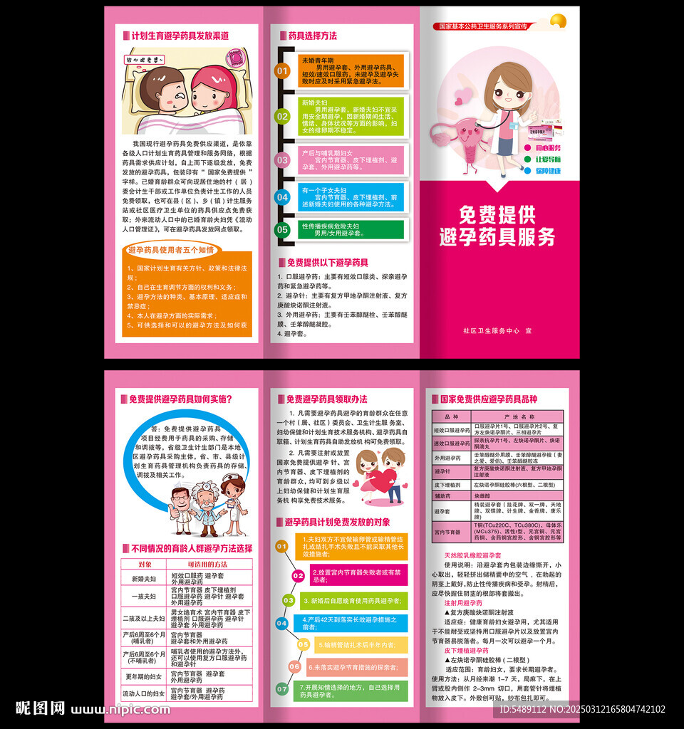 免费提供避孕药具服务