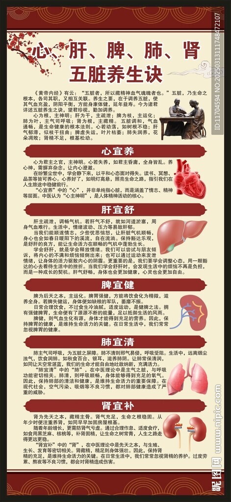 中医养生知识展架