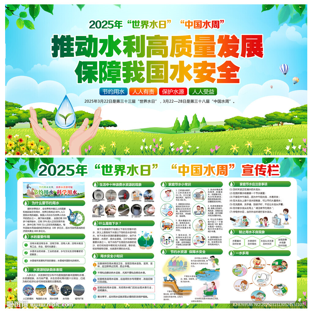 2025年世界水日中国水周展板