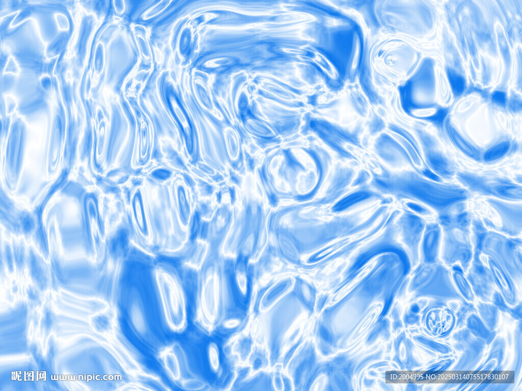 蓝色水波纹理