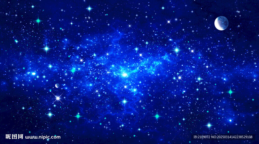 蓝色星空  