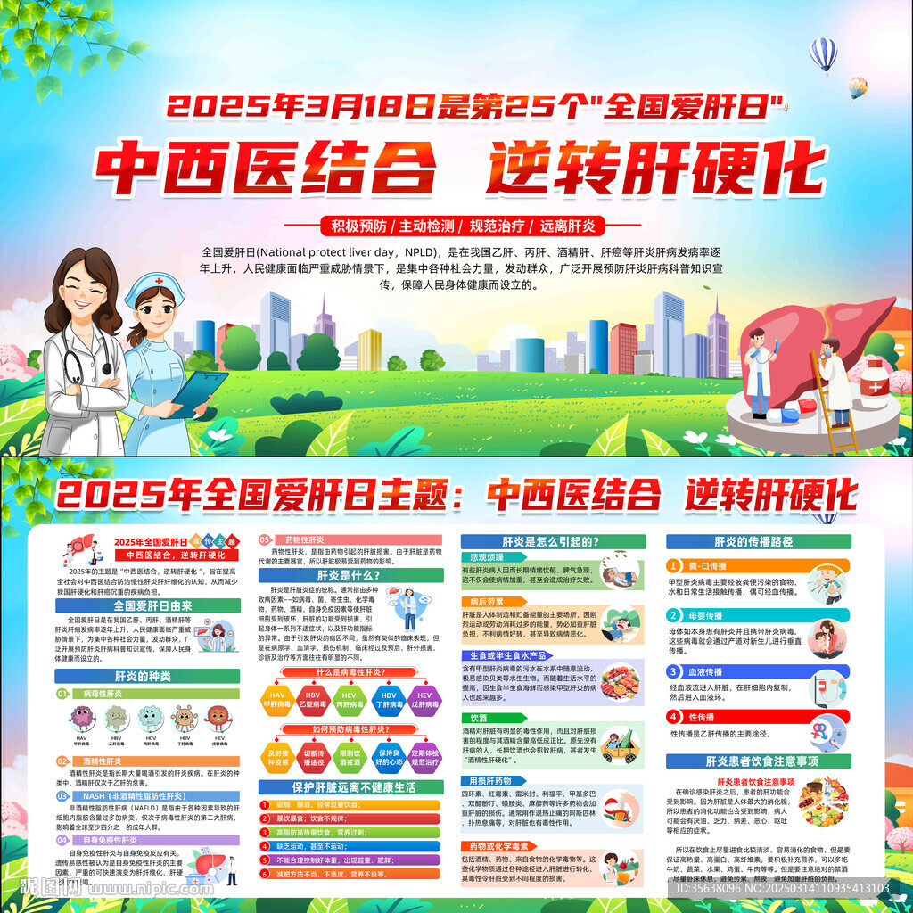 2025年全国爱肝日展板