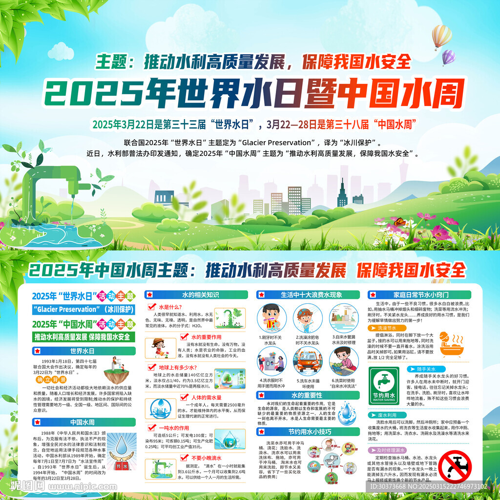 2025世界水日中国水周展板