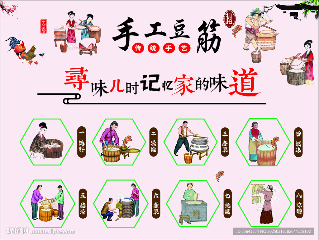 豆筋制作工艺