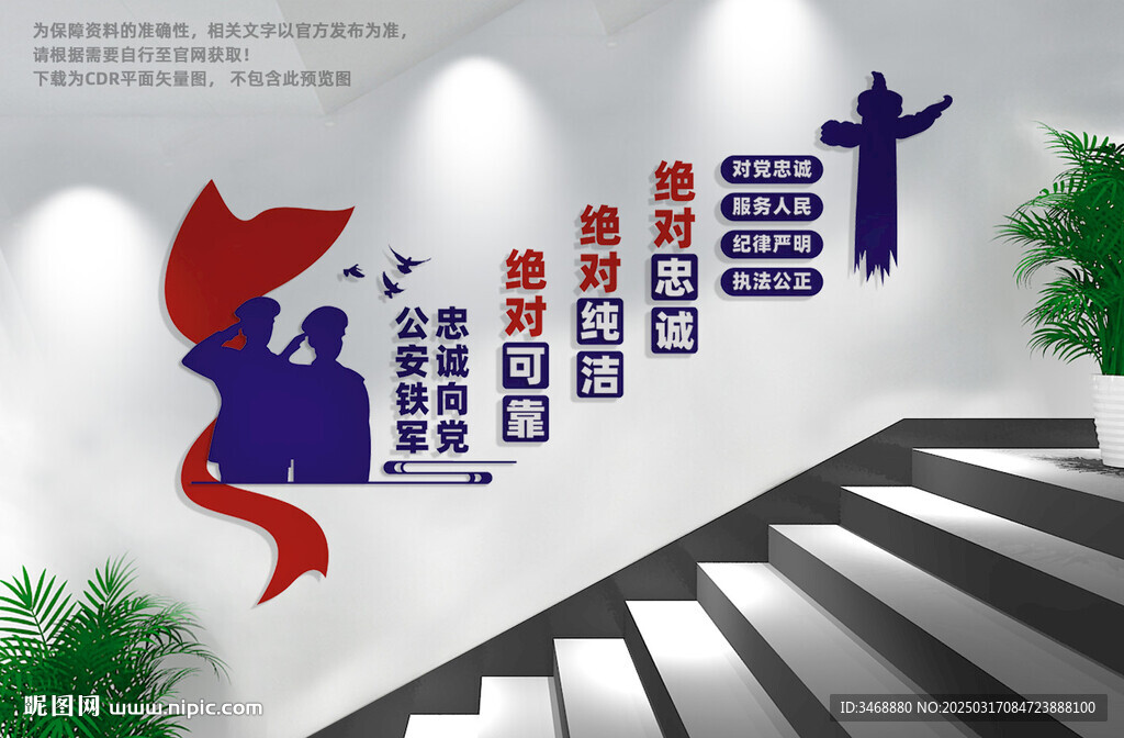 警营楼梯文化墙