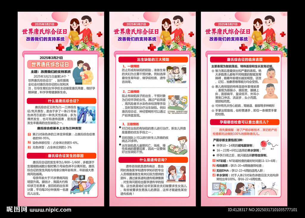 唐氏综合征展架